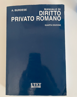 Libro "diritto privato romano"