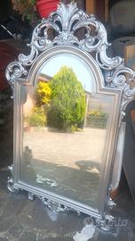 specchio barocco argento 