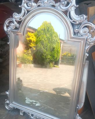 specchio barocco argento 