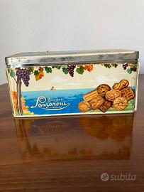 Scatola di latta biscotti Lazzaroni Saronno