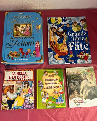 Lotto 5 libri per bambini – Fiabe, Fate e racconti