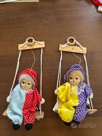 Coppia clown in ceramica