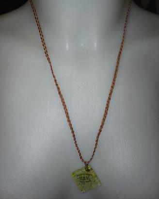 collana con Pendente in vetro di mirano