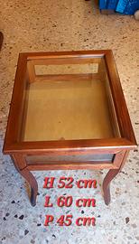 Tavolino vetrina arte povera