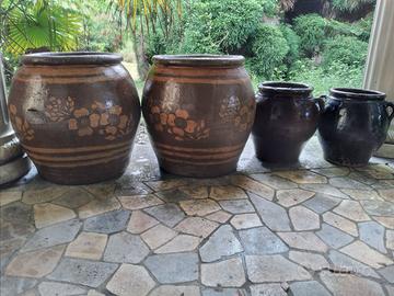 Coppia Orci inTerracotta Impruneta bocca 28/20cm