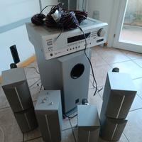 amplificatore onkyo tx sr501e e subwoofer skw 150x