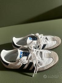 Adidas Samba OG bianche con strisce nere