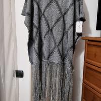 Ponchio in maglina grigio