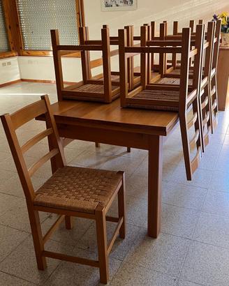 Tavolo di legno rovere