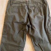 Pantaloni Liu Jo, cotone verde militare