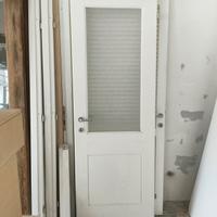 Porta vetrata in massello 