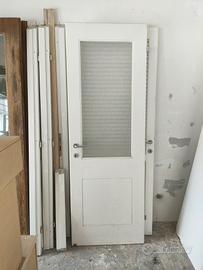 Porta vetrata in massello 