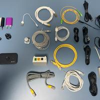 Set cavi usb/rete/alimentatori e caricatori usb