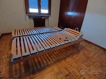 Reti singole a doghe ergonomiche faggio regolabili