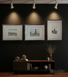 ORFEO TAMBURI: "Vedute Europee", Acquaforte