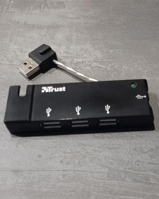 Hub usb 4 porte Trust sdoppiatore