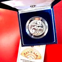 Moneta Argento 500 L Giacomo Rossini 1992 Proof