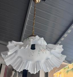 Lampadario De Majo Murano Orig.Vetro Decor. A Mano