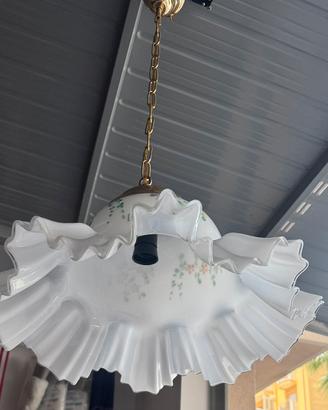 Lampadario De Majo Murano Orig.Vetro Decor. A Mano