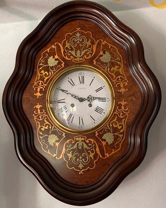 Orologio d’epoca “Sondor” intarsi radica e ottone