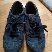 scarpe donna ginnastica blu con lacci n. 37