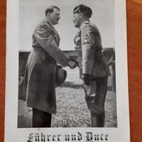 CARTOLINE POSTALI TEDESCHE WW2  Mussolini Hitler