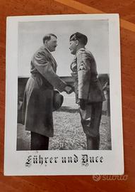 CARTOLINE POSTALI TEDESCHE WW2  Mussolini Hitler