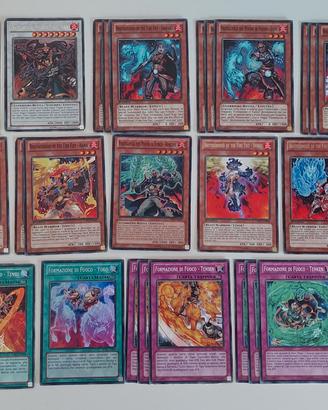 lotto base deck pugno di fuoco yugioh