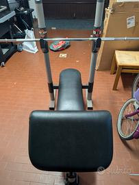 Panca +Bilanciere 180 cm diametro 25 mm