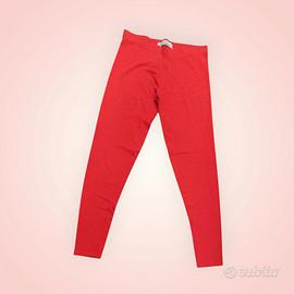 Leggings bambina Piazza Italia rossi 11/12 anni 