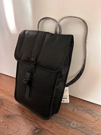 RAINS puffed backpack black