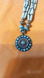 collana etnica argento 825