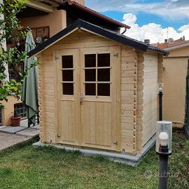 CASETTA DI LEGNO DUCHESSA 210x210x222h - PROMO