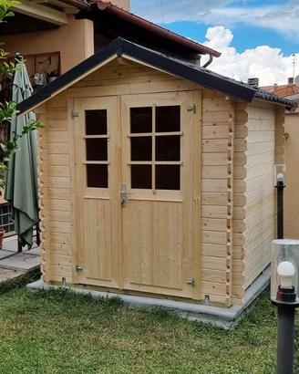 CASETTA DI LEGNO DUCHESSA 210x210x222h - PROMO