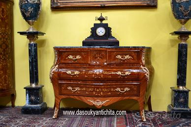 Comò – cassettone  intarsiato stile Luigi XV