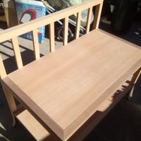 Panca per bambino in legno al grezzo