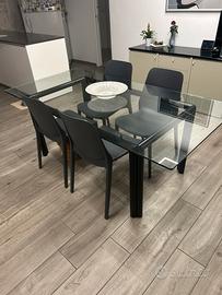 Tavolo di cristallo 190x95