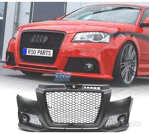 PARAURTI ANTERIORE AUDI A3 8P 08-12 RS NERO PDC