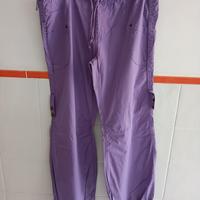 pantalone viola in cotone 