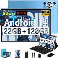 Tablet Android 14, Tablet 10.1 Pollici 6GB RAM+12