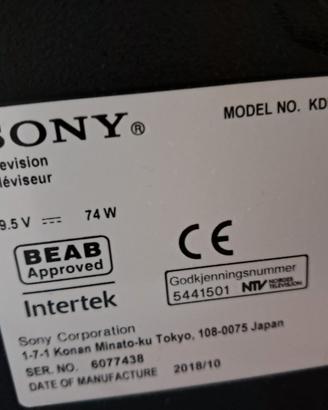 TV sony non funzionante 6 lampeggi