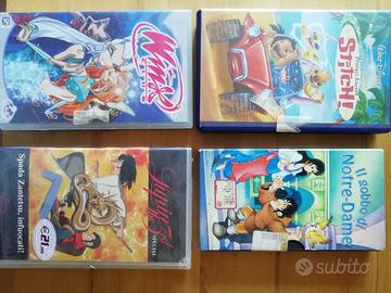 Vhs cartoni animati winx lupin gobbo notre dame 