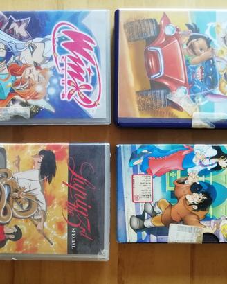 Vhs cartoni animati winx lupin gobbo notre dame 
