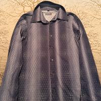 Camicia Asso di Cuori Uomo L - Blu/Bianco Usato