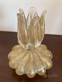 Bugia in vetro di Murano, vetreria Seguso