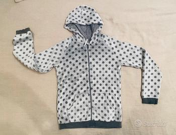 giacca-pigiama Tezenis grigio pois 11-11-13 anni