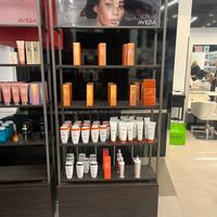 Scaffale aveda con cassettone in legno