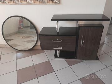 Mobile da ingresso con specchio anni 70