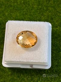 Citrino giallo 4.00 ct taglio ovale naturale