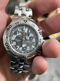 Orologio Wyler Vetta cronografo acciaio fondo nero